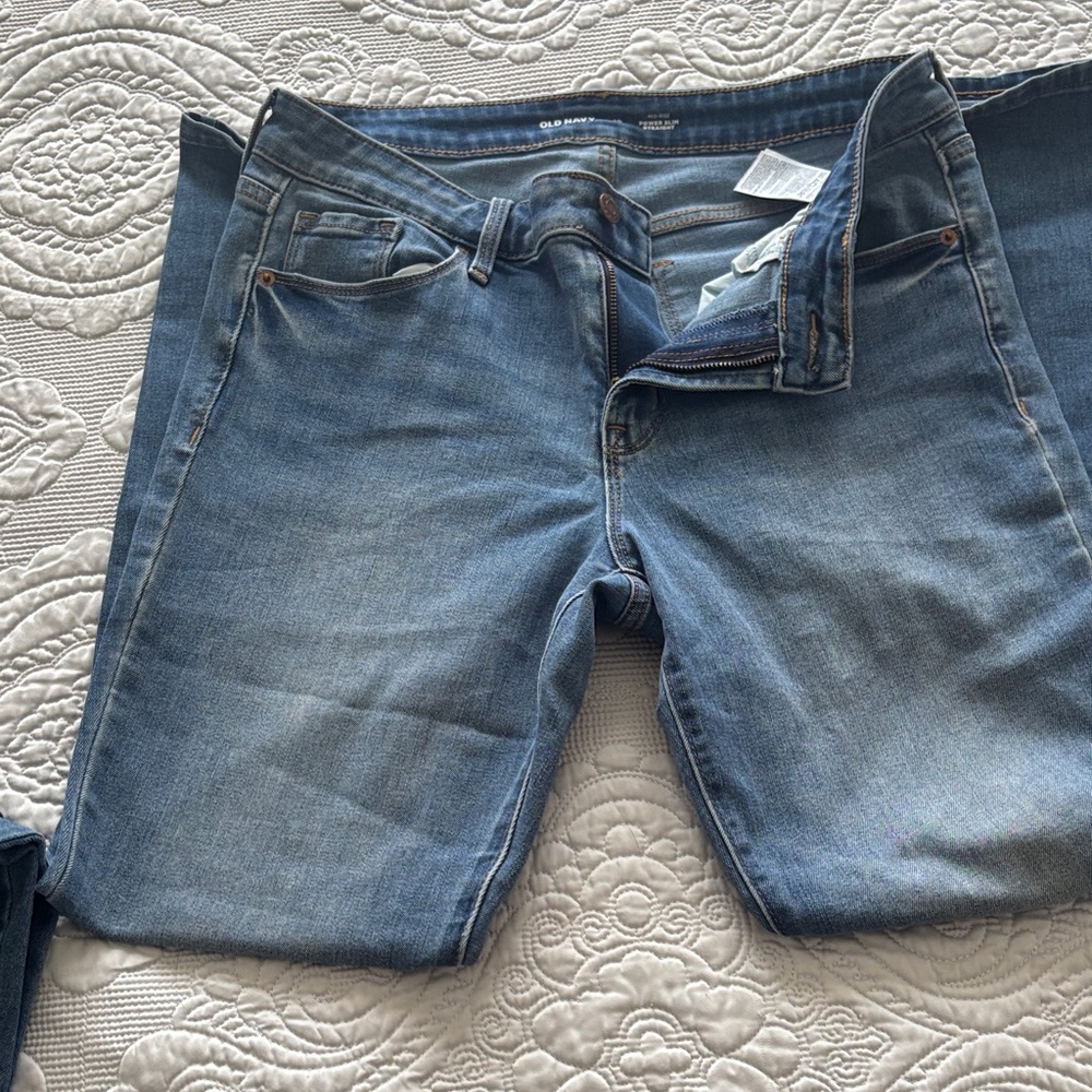 Old Navy Light Blue Power Slim Jeans
